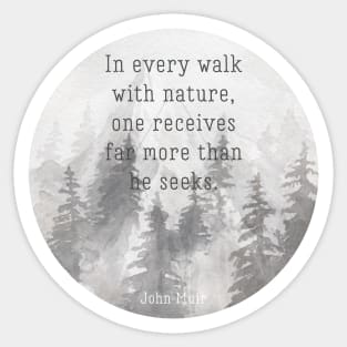 John Muir Sticker